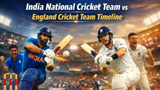 India National Cricket Team vs England Cricket Team Timeline