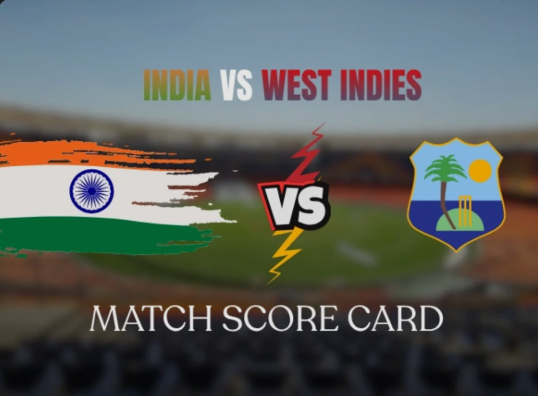 India National Cricket Team Vs West Indies Cricket Team Match Scorecard
